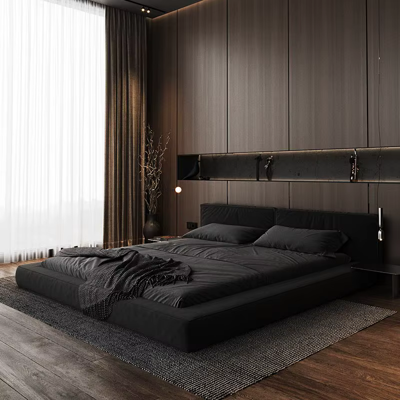 Tête De lit lit à la mode moderne européenne qualité Confortable lit Style américain léger luxe Cama