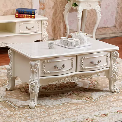 Table Basse européenne De luxe Design Glam Table Basse classique à la mode Table moderne nordique Ba