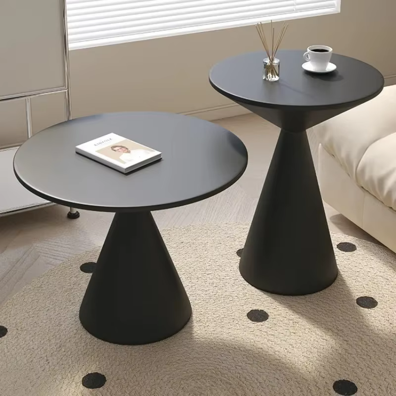 Table basse ronde, Table d'appoint pour salon, petit canapé, buffet, chambre à coucher, hôtel, Table
