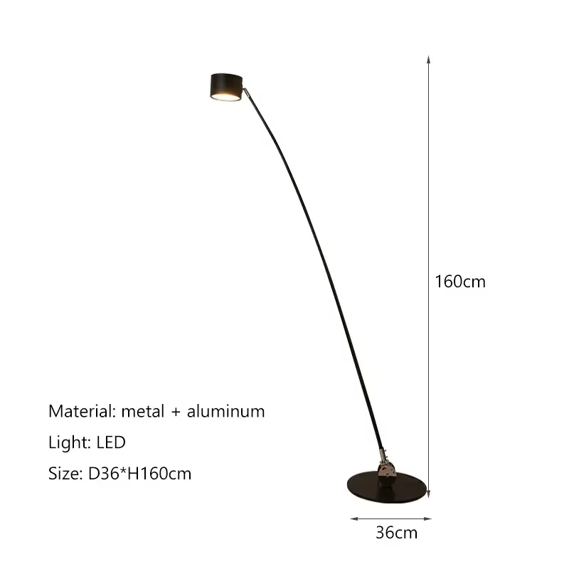 Sampei lampadaire design italien lampe à arc longue pôle projecteur pour la maison salon canapé gran