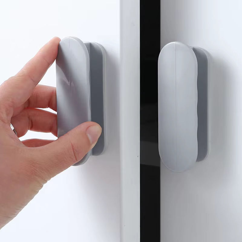 Poignées de tiroir d'armoire de fenêtre, 2 pièces, porte auto-adhésive, poignée de garde-robe, organ
