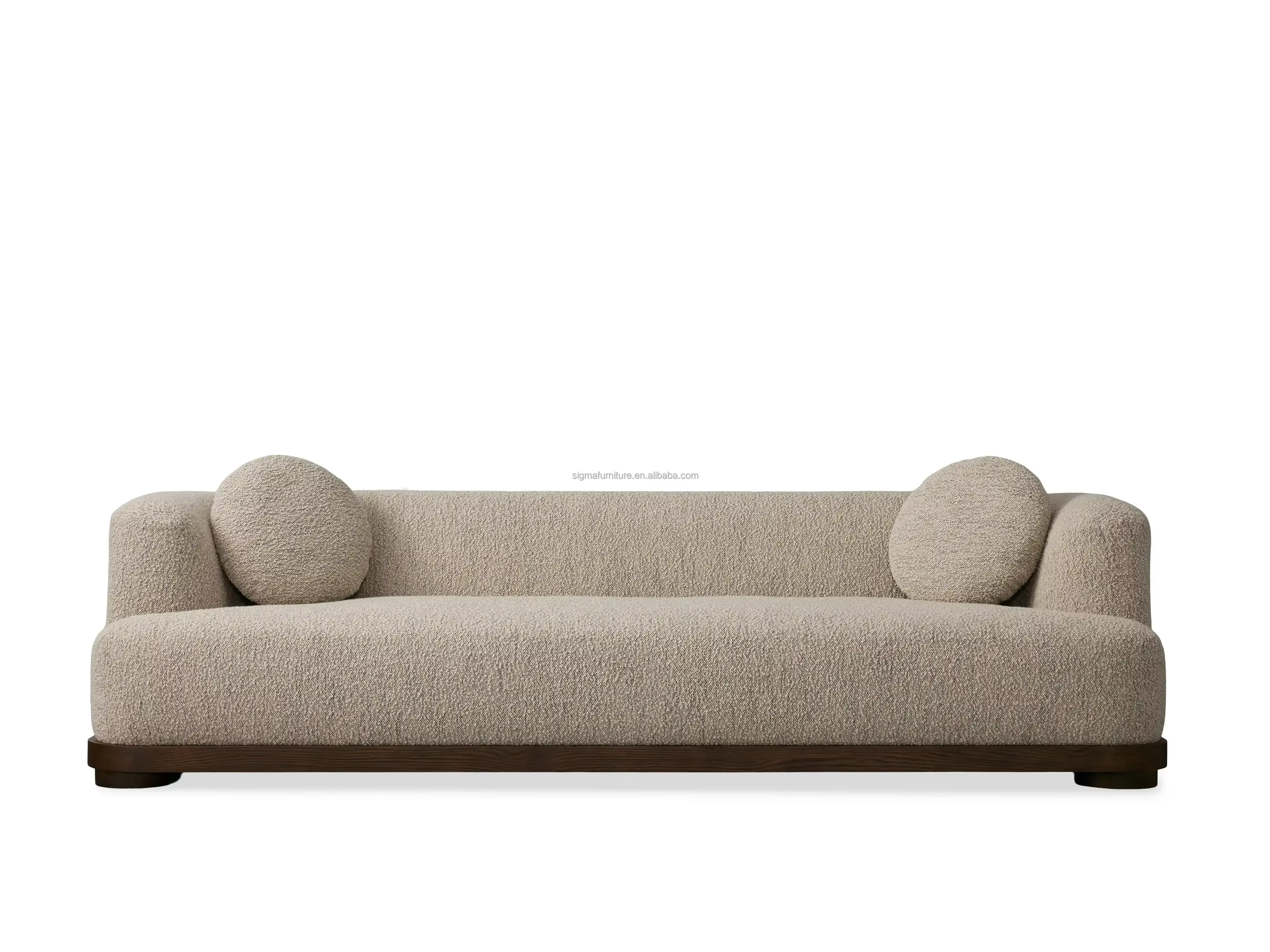 Fabriqué en Chine Canapé sectionnel modulaire de luxe en forme de U de 6 pièces avec pouf