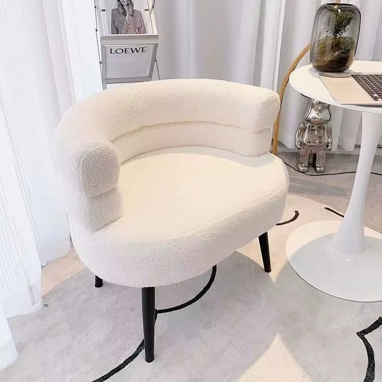 Chaise de salon nordique Ins, canapé simple, chambre à coucher, vanité de maquillage, dortoir d'étud