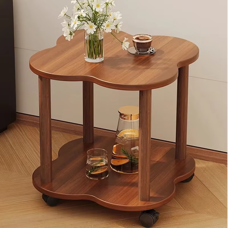 Table d'appoint Simple en bois, petite Table d'appoint moderne et Unique, peu encombrante, pour cham