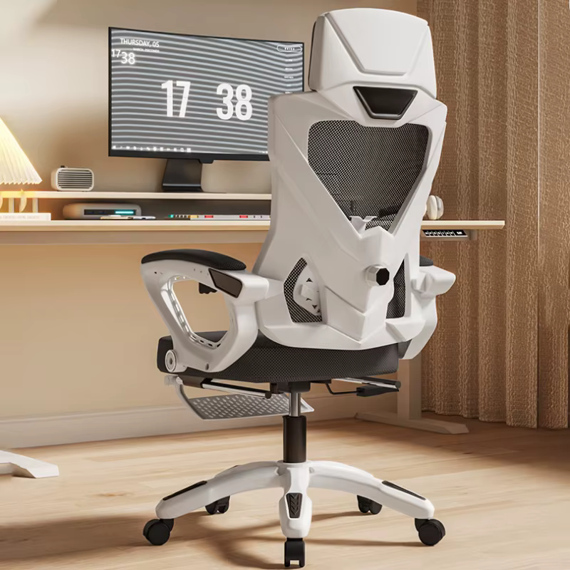 Fauteuil de bureau inclinable de luxe confortable, ergonomique, pivotant pour le gaming, mobilier de