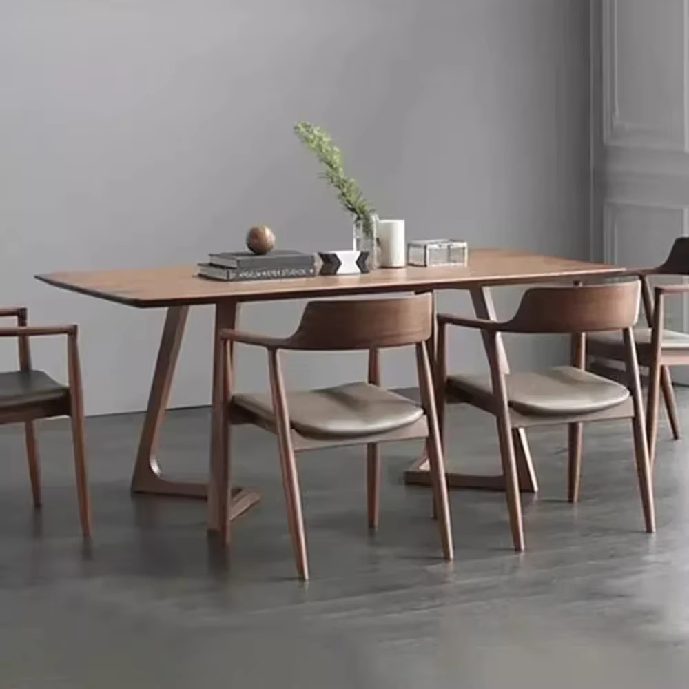 Ensemble de Table à manger en bois pour Restaurant, moderne, 4 chaises, Design, Newclassic, pour 6 p