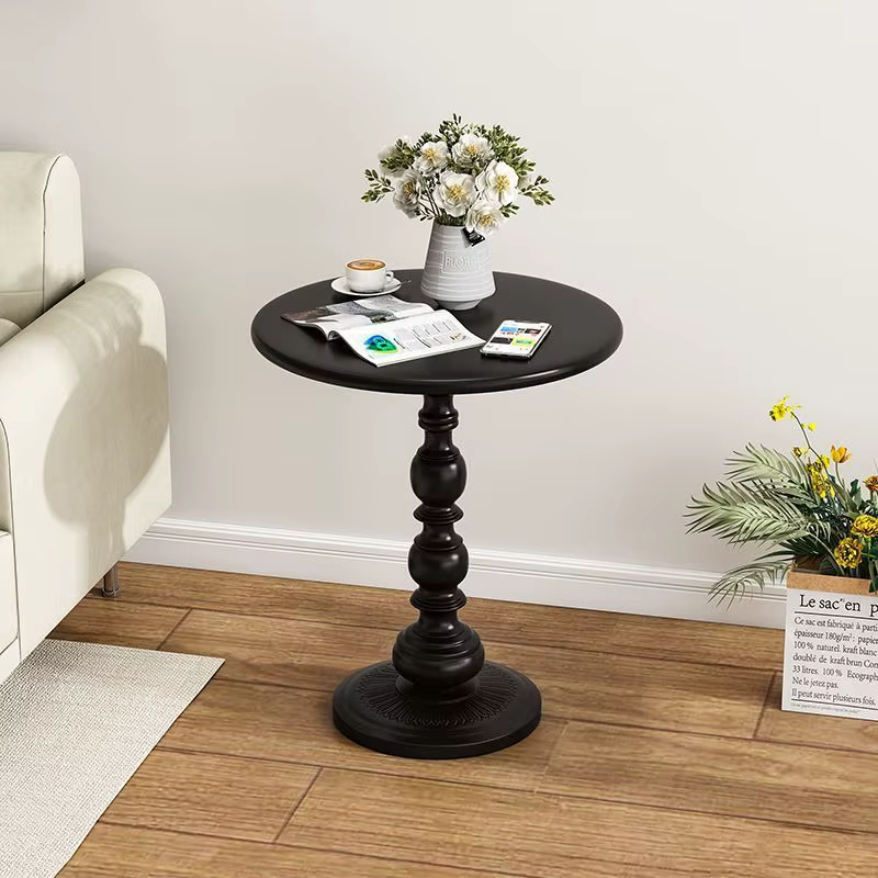 Table d'appoint vintage en fer forgé de style nordique, table basse rétro chic pour salon, canapé, c