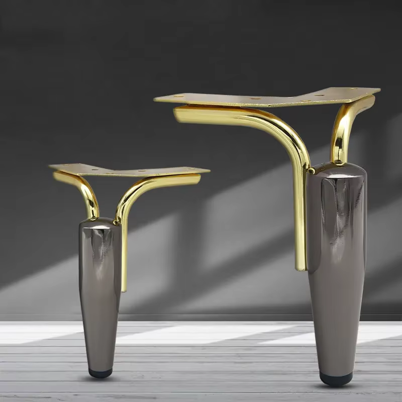 Pieds de Meuble en Métal, pour Meuble TV, Canapé, Table Basse, HOCabinet, MELCabinet, 15cm, 4 Pièces