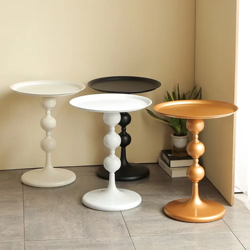 Petite Table Basse Ronde Nordique, Rangement de Canapé, délégations Moderne, Salon, Chambre à Couche