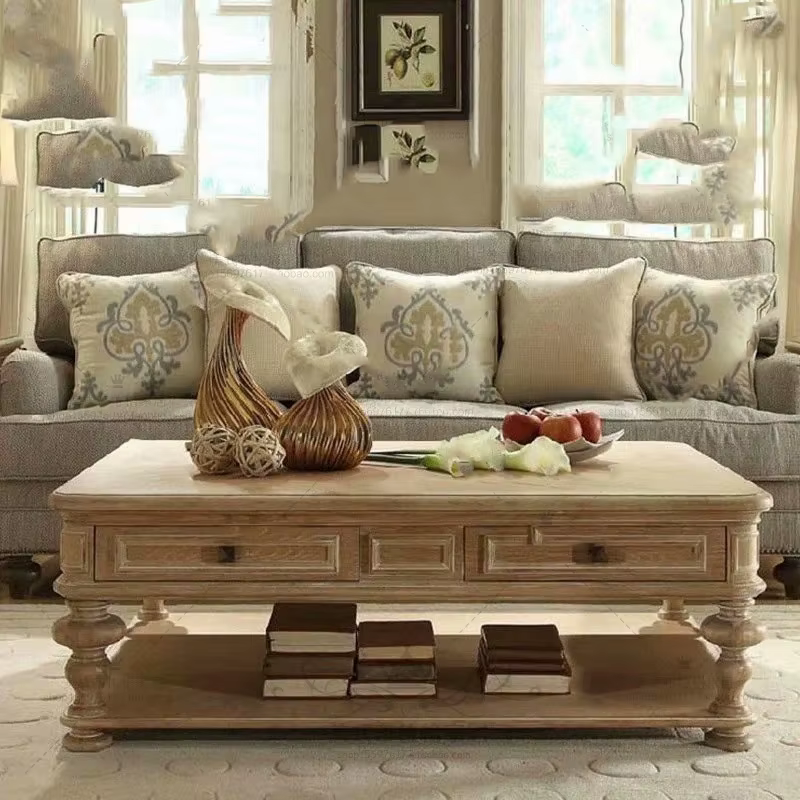 Table basse de luxe moderne, rectangulaire, Unique, élégante, classique, avec tiroirs, Table de beau