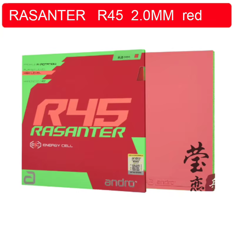 Andro Rasanter R45 47 50 C45 48 Caoutchouc de tennis de table Energy Cell non collant pour raquette 