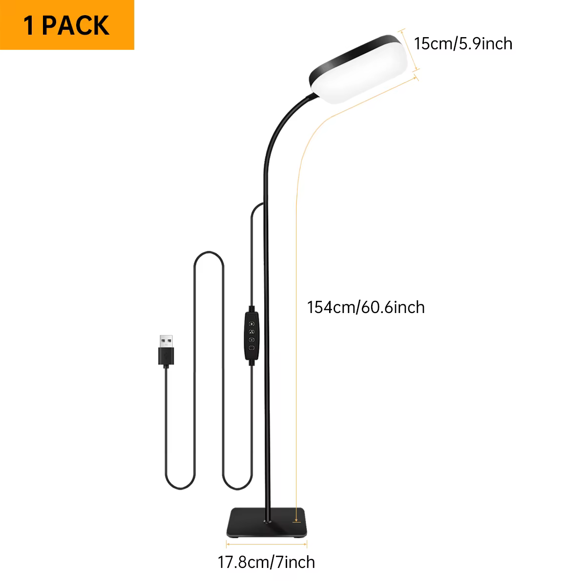 Lampadaire LED moderne lumineux 18W canapé lampes de lecture pour Extensions de cils lumière sur pie