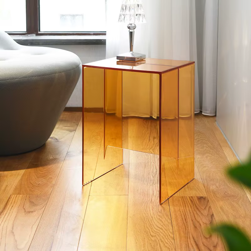 K-star-Table d'appoint de canapé en acrylique nordique, salon, maison minimaliste, mini table basse,