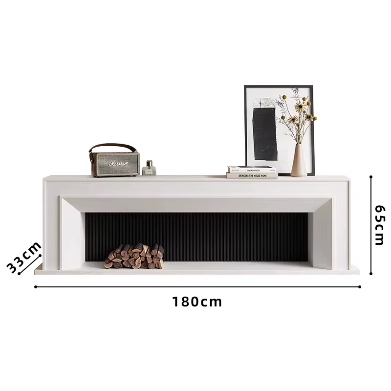 Meuble TV blanc moderne pour salon, meuble TV mural de luxe pour hôtel, meuble TV universel avec che