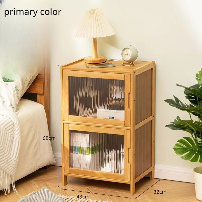 Table de chevet en bois massif pour enfants, petite table de chevet domestique, rangement simple et 