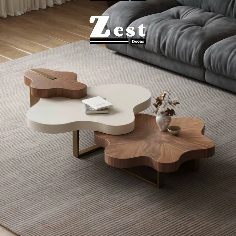 Table Basse de luxe américaine Design Unique beauté Table Basse à la mode Kawaii Glam Table Basse Po