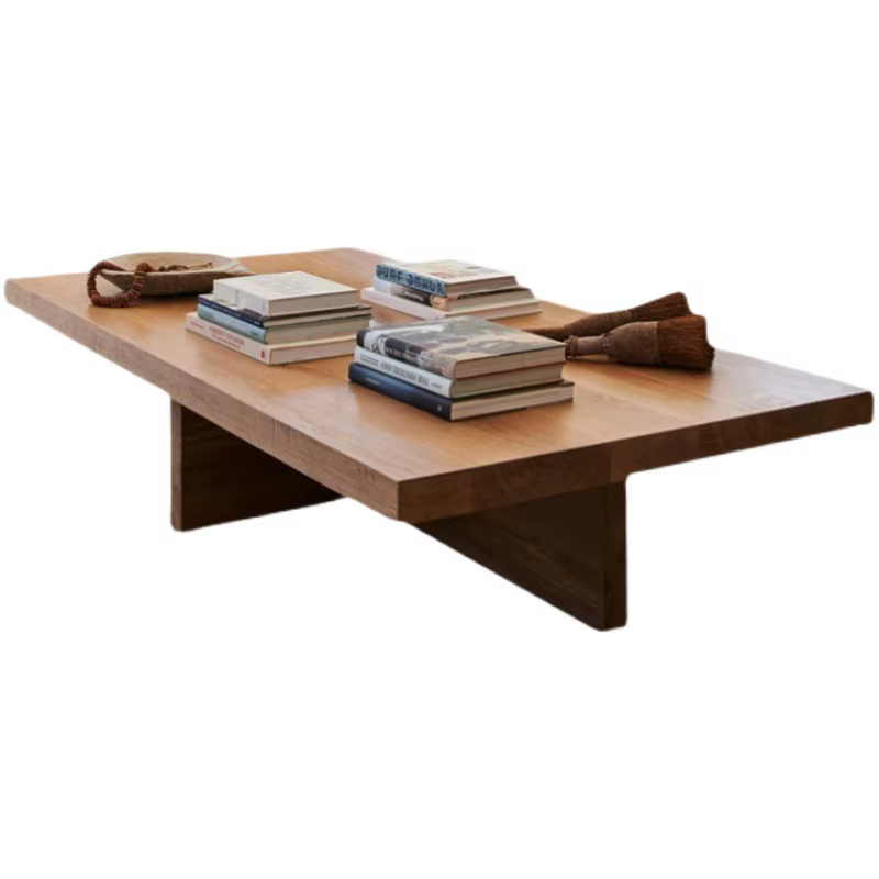 Table Basse rectangulaire neutre à la mode, Table Basse rustique de luxe éclectique, salon, Table Ba