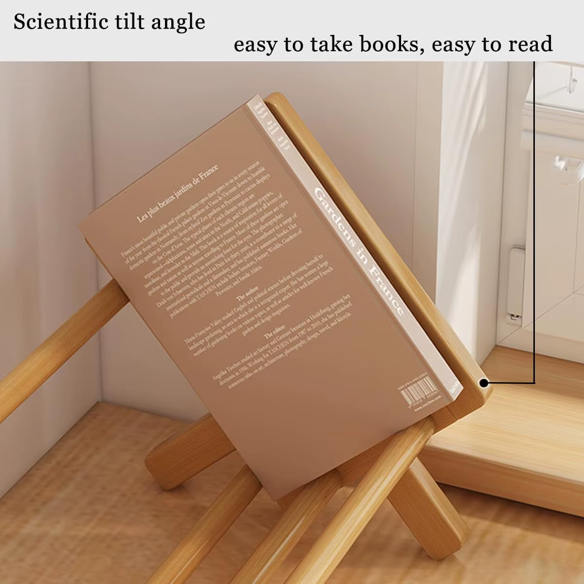 Bibliothèque inclinable en bois dans le salon/maison/bureau, étagère à livres de bureau, organisateu