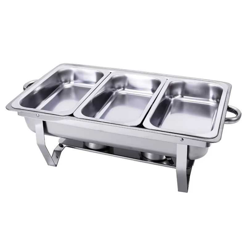 Poêle chauffe-plats Buffet équipement de restauration avec couvercle suspendu