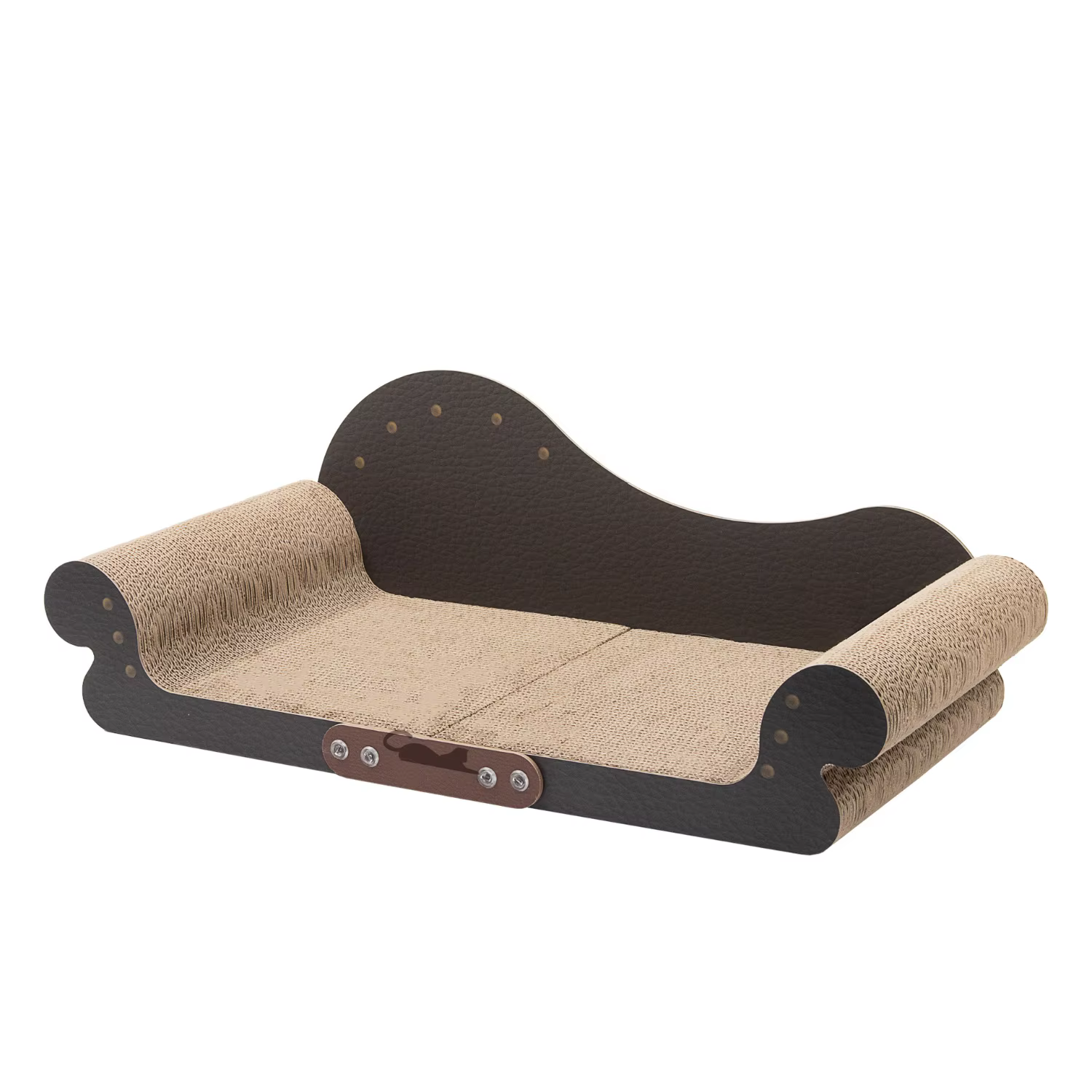 Planche à gratter pour chat de 26 pouces, canapé Extra Large en carton, lit de salon pour chats d'in