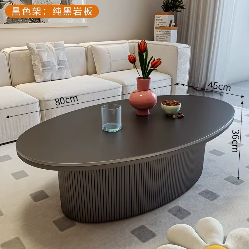 Tables basses ovales uniques, style nordique italien, de luxe, multifonctions, rustiques, meubles Ba
