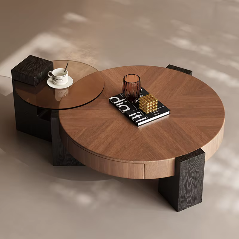 Tables basses Vintage du milieu du siècle Wabi Sabi Designer Wabi Sabi Table basse tendance Premium