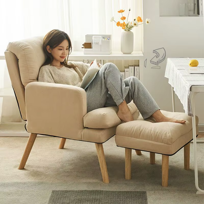 Chaise de salon pliante pour une personne, chaise d'ordinateur, canapé, coiffeuse, bureau, maison, b