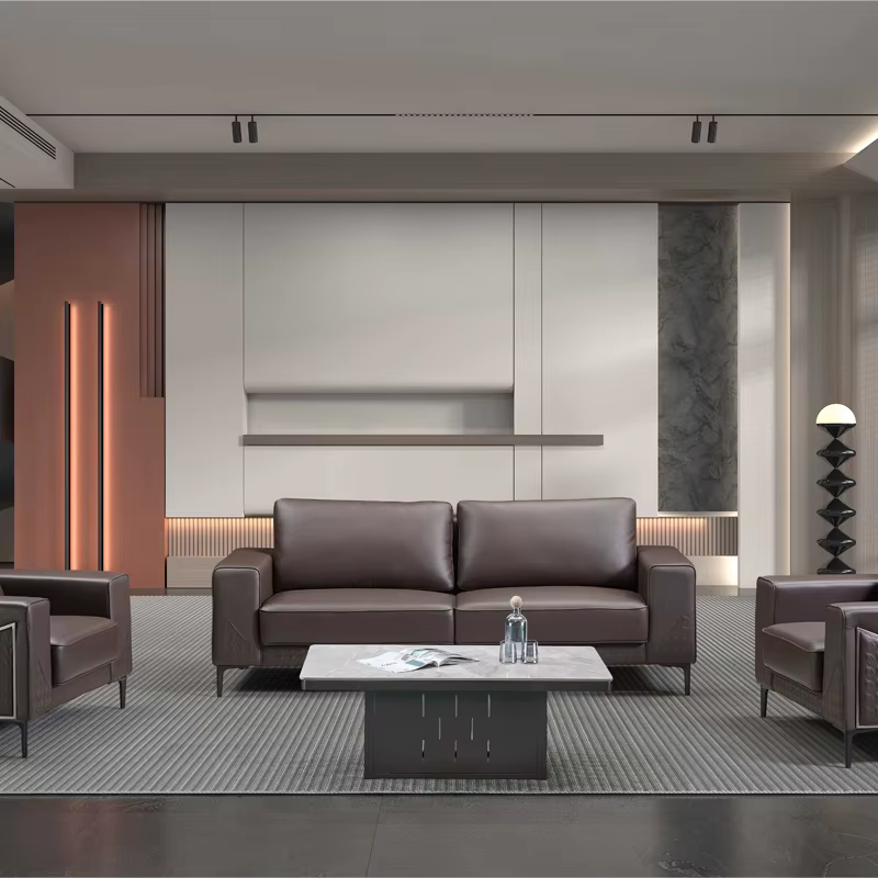 Ensemble de canapé de luxe moderne de haute qualité, grande maison entière, mobilier de bureau en cu