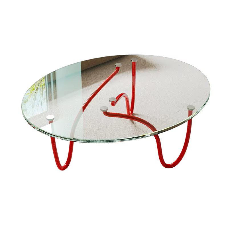 Table basse en verre moderne Design minimaliste Table basse De beauté Premium Meubles écletiques Coo