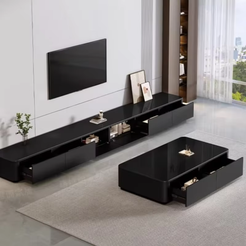 Meuble TV moderne et simple pour salon, supports d'écran 160cm 200cm 240cm 280cm 320cm 360cm, meuble