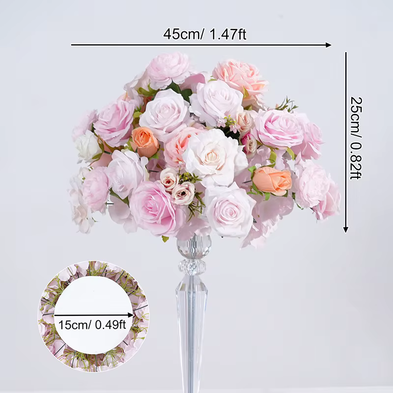 Chemin de Table en jacinthe Rose violet, arrangement Floral, accessoires de réception de mariage, ce