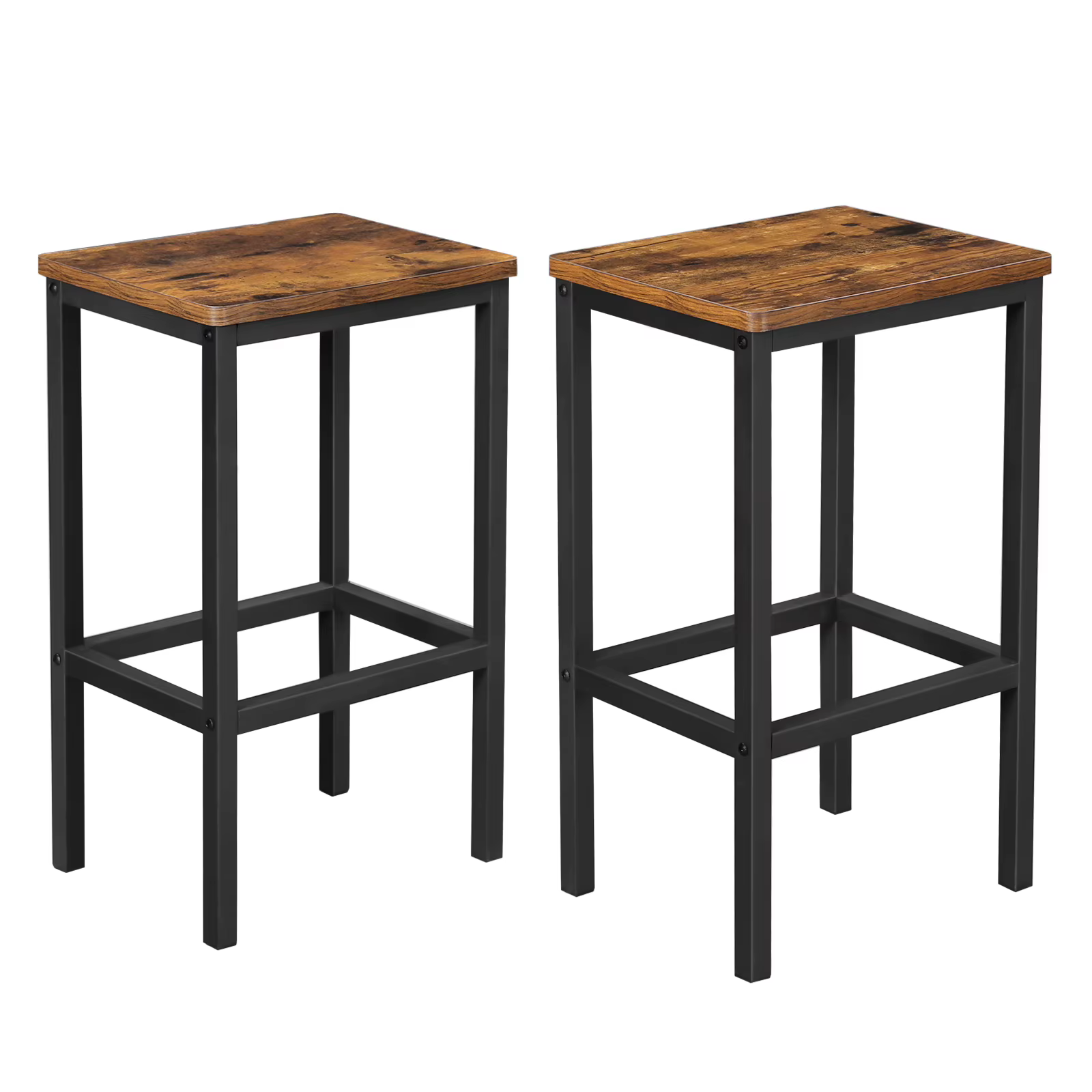 Tabourets de bar VASAGLE, lot de 2 chaises de bar, tabourets de bar pour cuisine et petit-déjeuner a