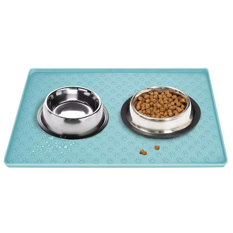 Napperon anti-pilule pour animaux de compagnie, facile à nettoyer, pliable, tapis d'alimentation pou