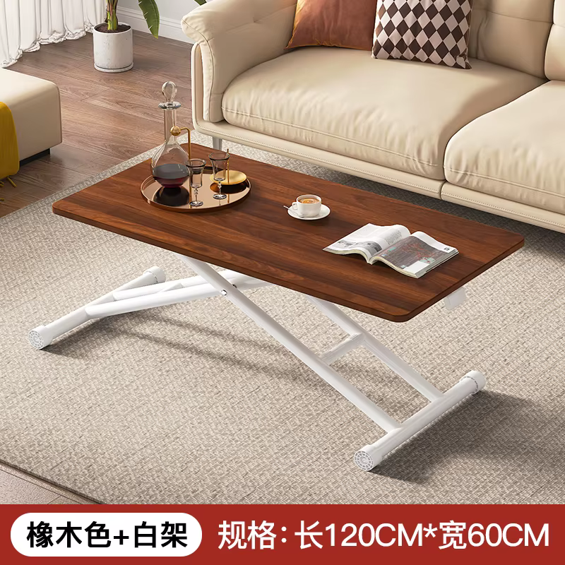 Table basse rétro avec pieds en métal, Unique, tendance sur roulettes, Glam, rectangulaire, meuble B