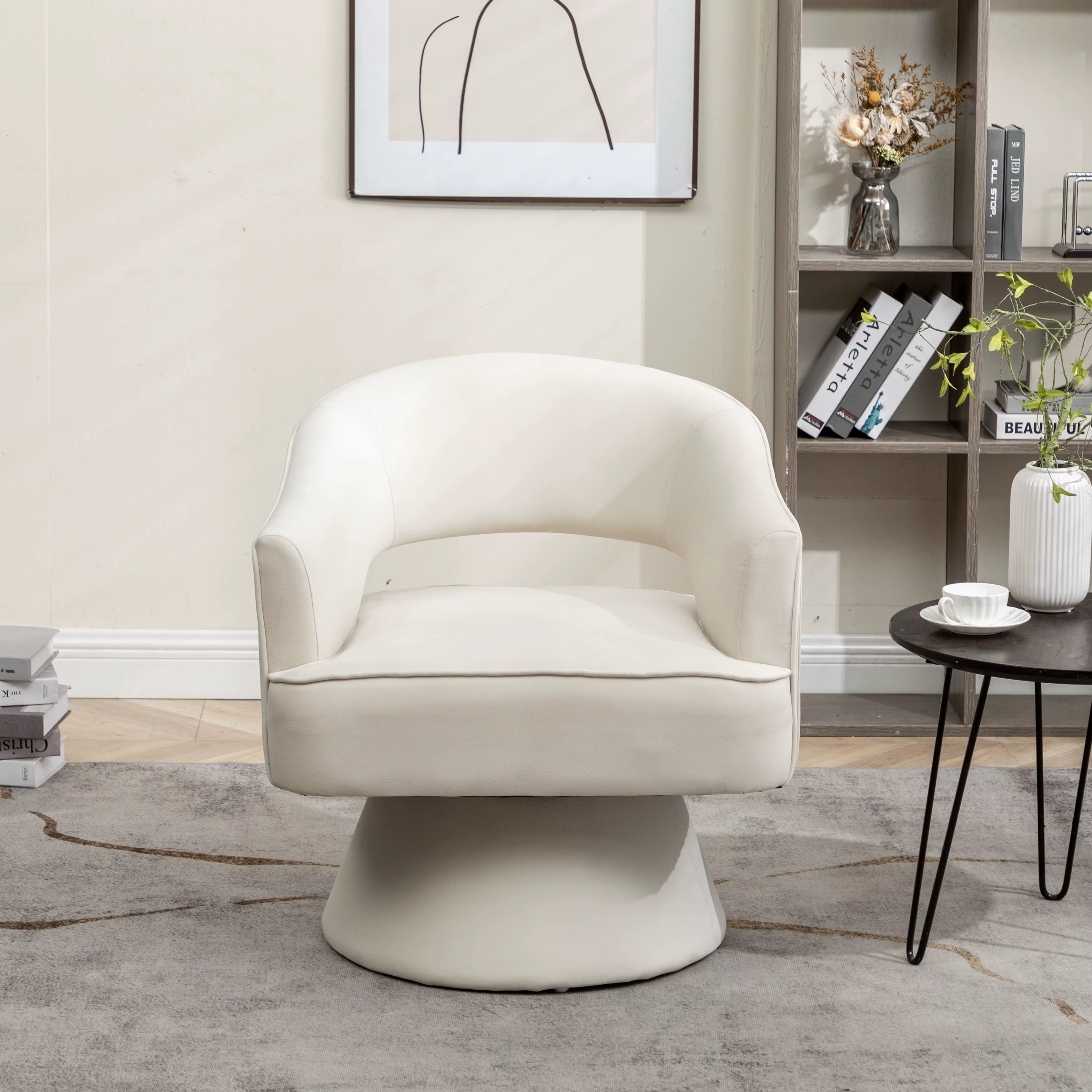 SEYNER-Fauteuil à Bras en Velours, Chaise de Chambre à Coucher, Meubles de Salon, Canapé Simple Nord