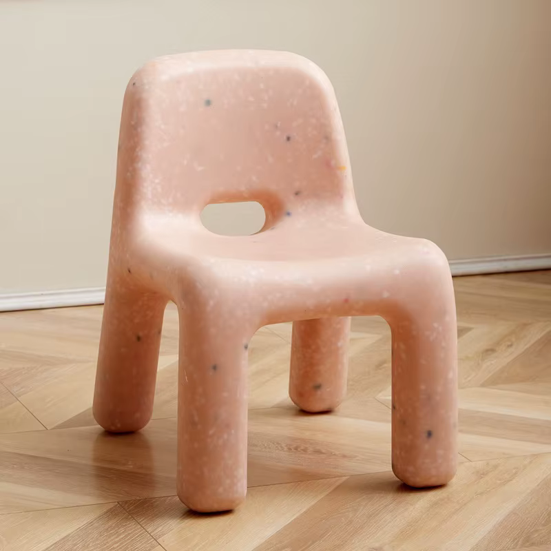 Chaise en plastique de Style nordique avec dossier, chaise élégante pour chambre à coucher, salon, d