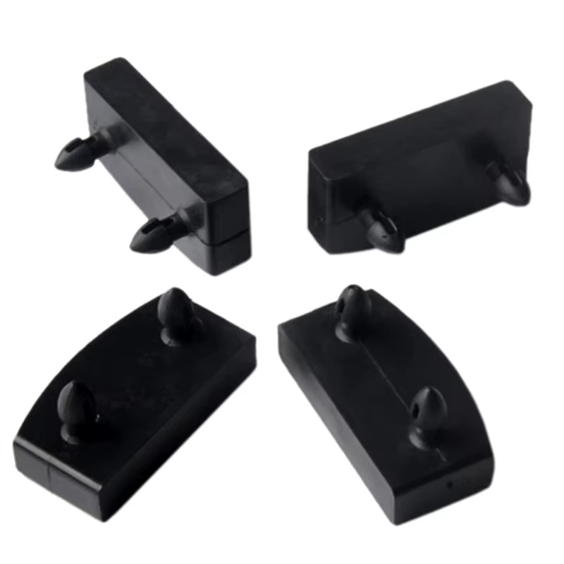 Lot de 10 embouts de rechange carrés en plastique noir pour canapé-lit, support intérieur en caoutch
