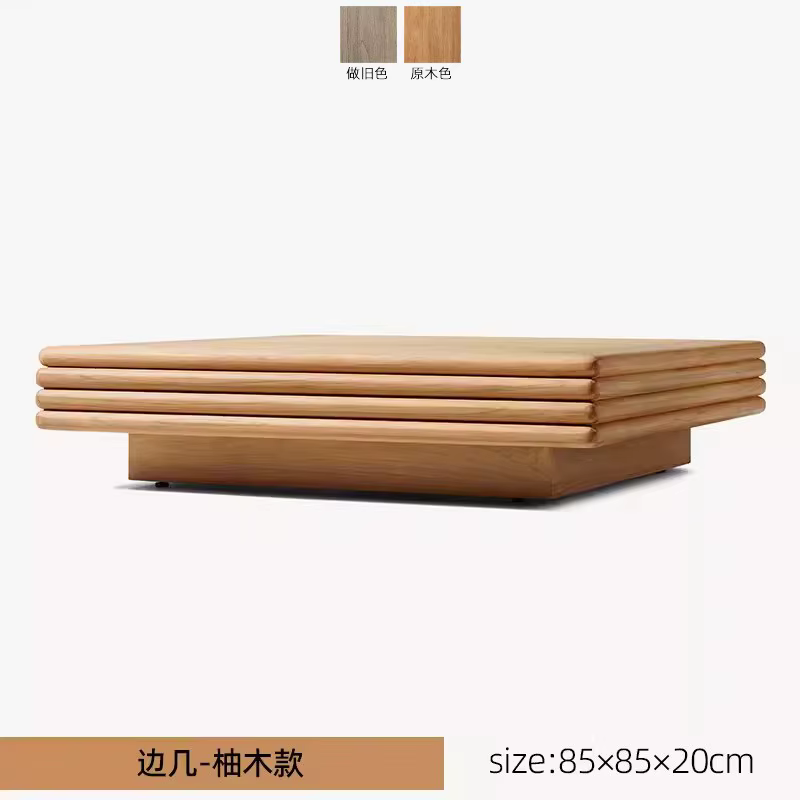 Meubles de luxe en bois de teck, meubles d'extérieur de jardin de Patio, Table basse en bois massif 