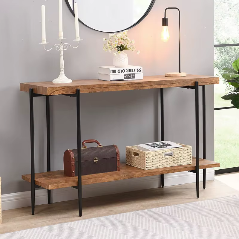 Wabi Sabi Table Console Vintage rustique Simple Premium Table Console de beauté pour couloir entrée