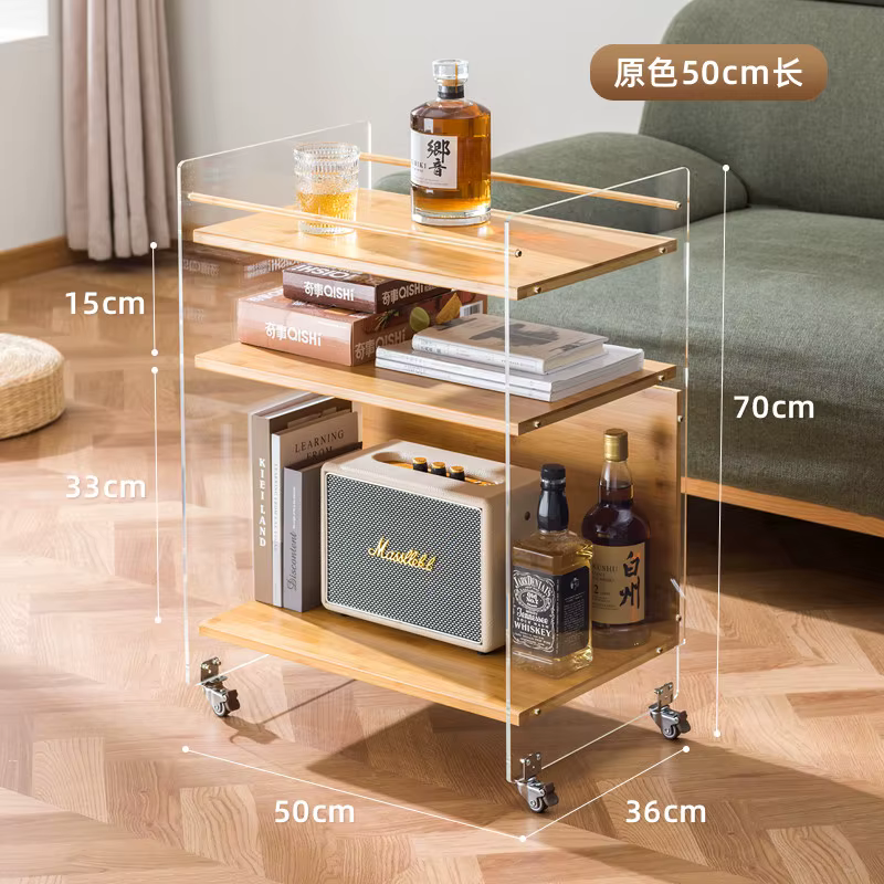 Table basse mobile moderne avec plateau, petite table gain de place pour appartement, Tavolino Da Sa