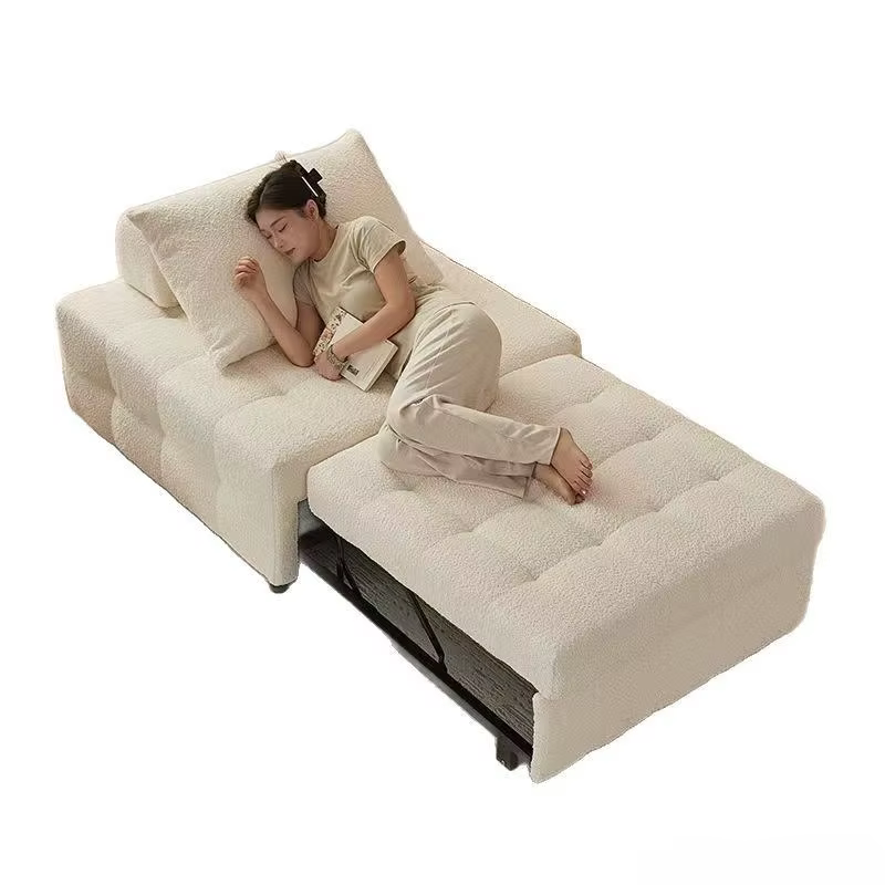 Canapé-lit simple et double personnalisable, pliable, à double usage, pour petit appartement, salon,
