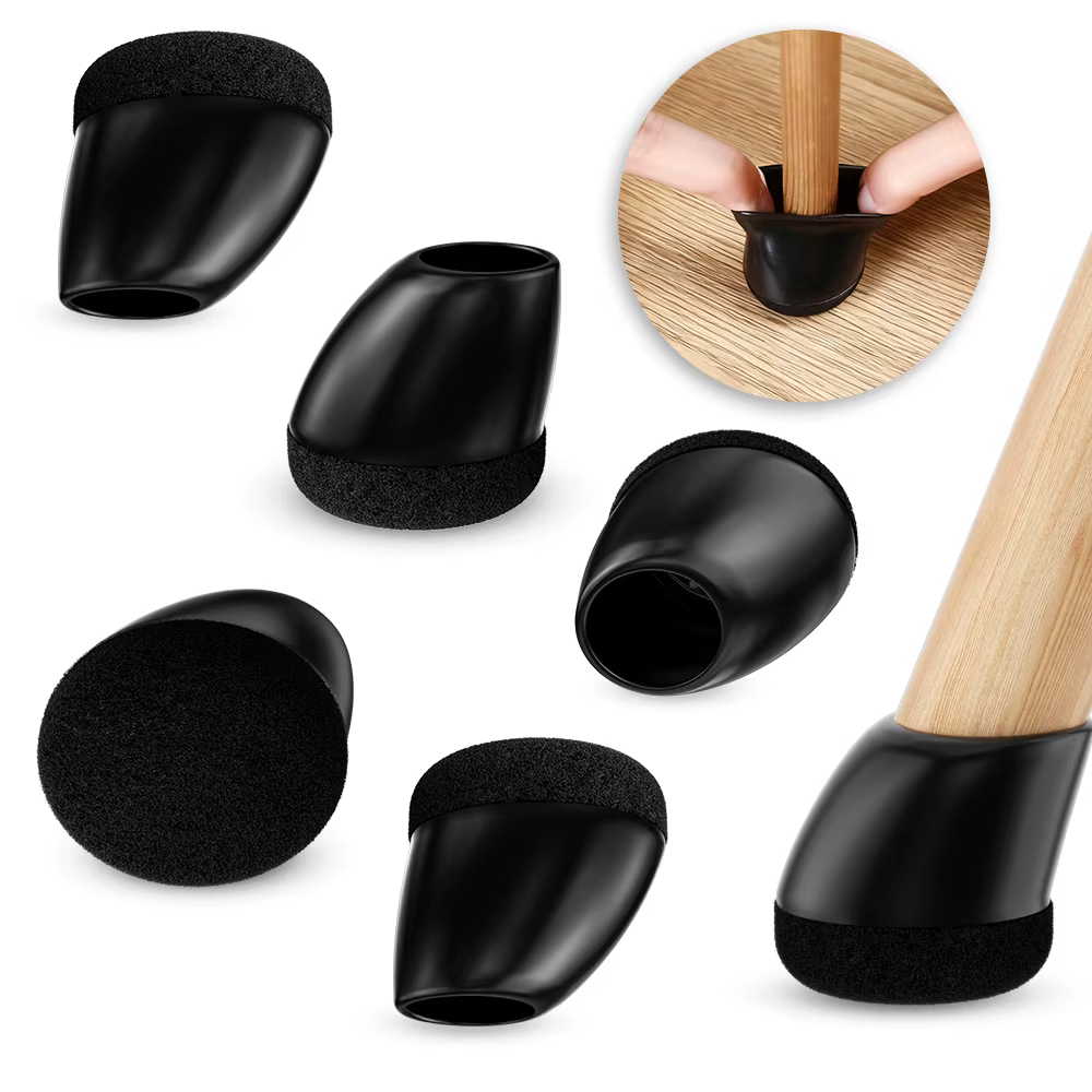 Protecteur de sol pour pieds de chaise, 8 pièces, couvre-pieds épais, coussinets en feutre, meubles 