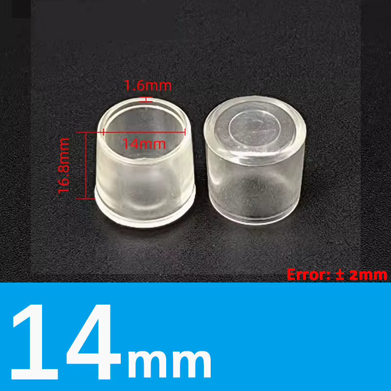 Couvre-pieds de table en PVC transparent, rectangulaires/carrés, ronds, anti-poussière, bouchons d'e
