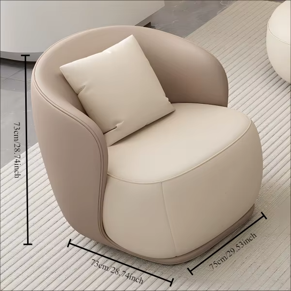 Canapé d'hôtel, canapé d'art en cuir incurvé de luxe léger, cuir à gratter pour chat, ensemble de re