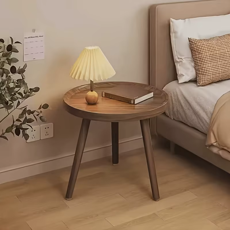 Table basse moderne en bois, décoration de luxe, Table d'appoint centrale esthétique, Service d'écri