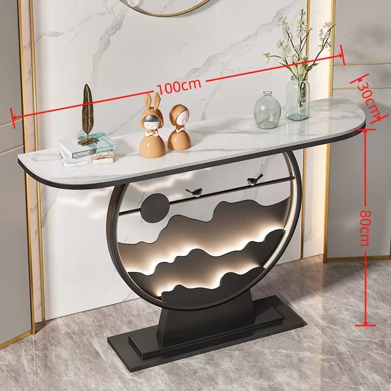 Glamour luxe Table d'angle luxe élégant moderne Unique entrées Table délicate Simple Tavolo Salotto 
