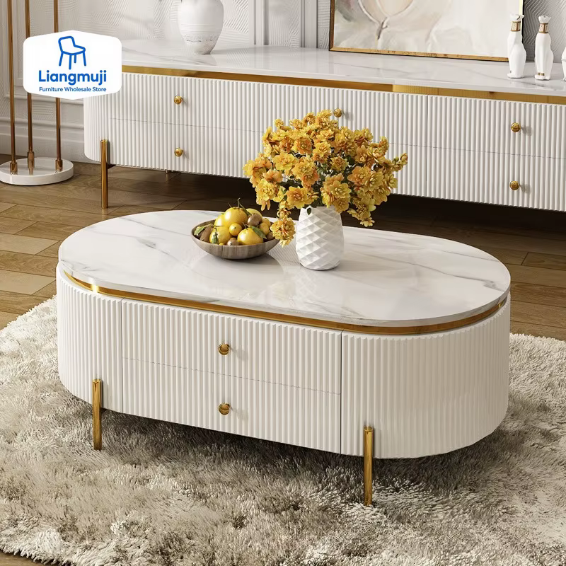 Tables basses décoratives modernes décor de luxe Tables basses minimalistes en métal meubles de salo