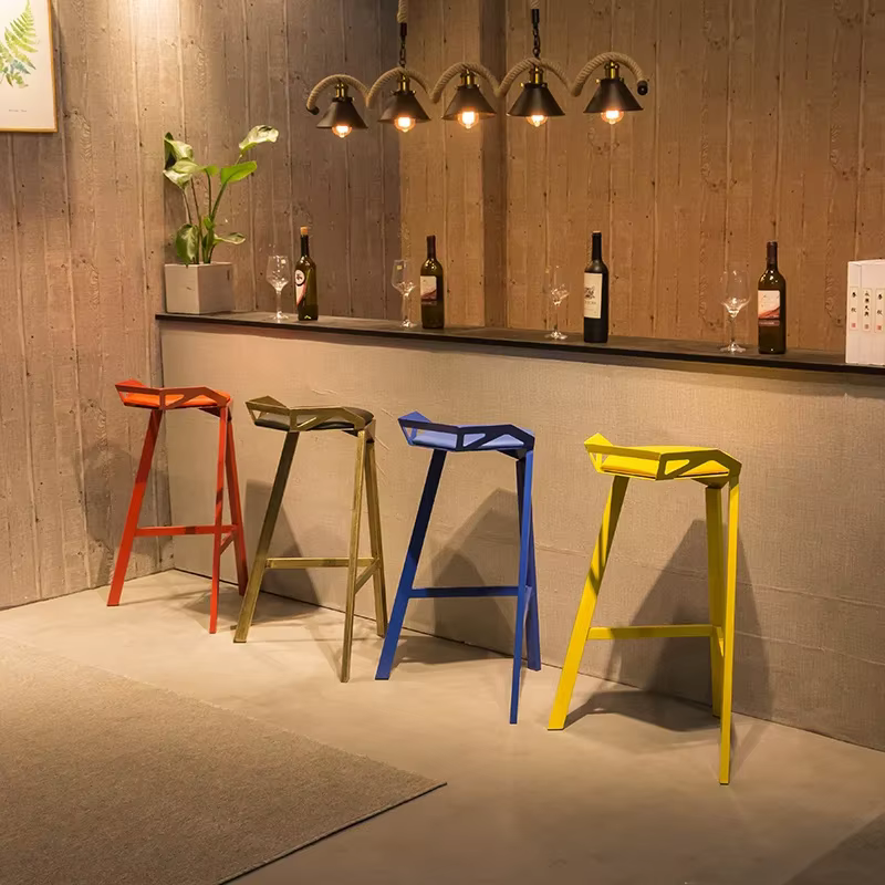 Tabourets de Bar nordiques modernes, Design Unique, relaxant, minimaliste, confortables, meubles de 
