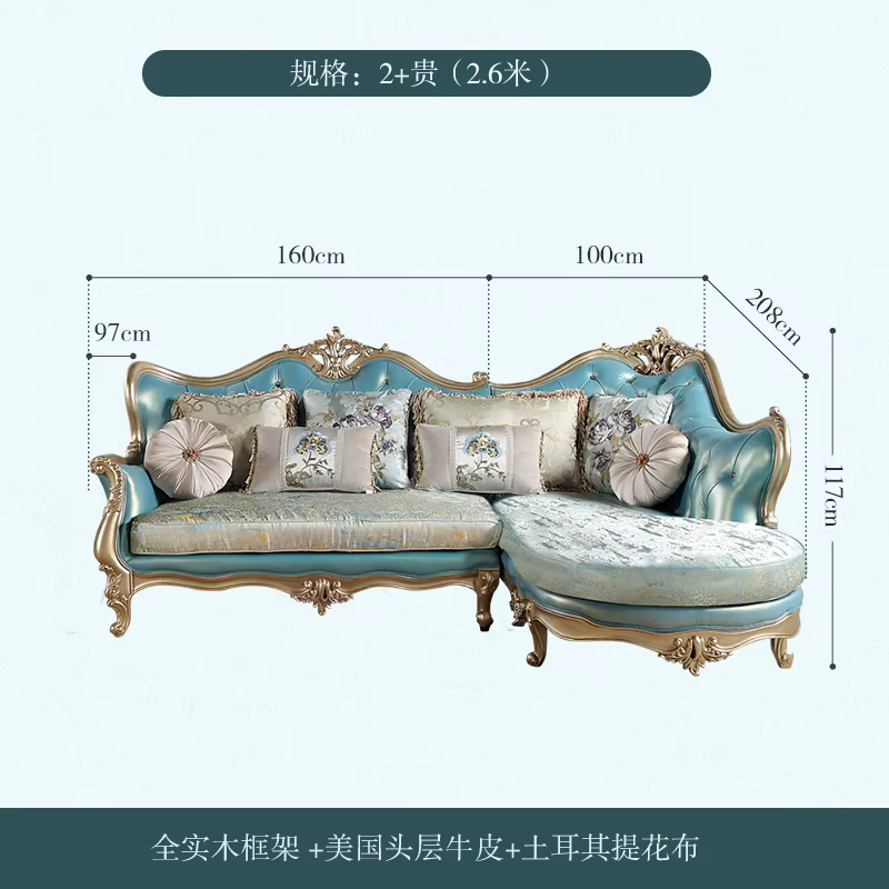 Adultes appartement canapé classique Europe inclinable grand canapé design jeu salon Sedie Da Soggio
