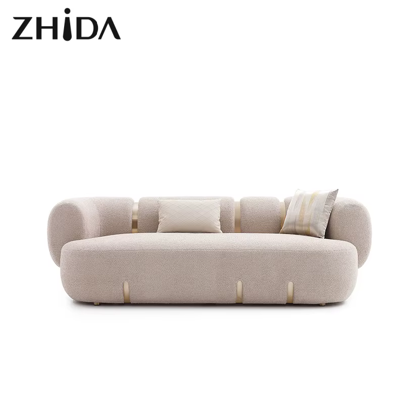 Meubles italiens de luxe ensemble de canapé combinaison canapé tissu salon appartement hôtel pour lo